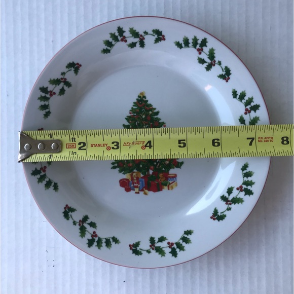 Set Of 2 Dessert/Salad Plates By Holiday Time 7.5” NWOT - Picture 5 of 5
